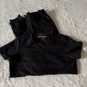 Black Scrub Set
